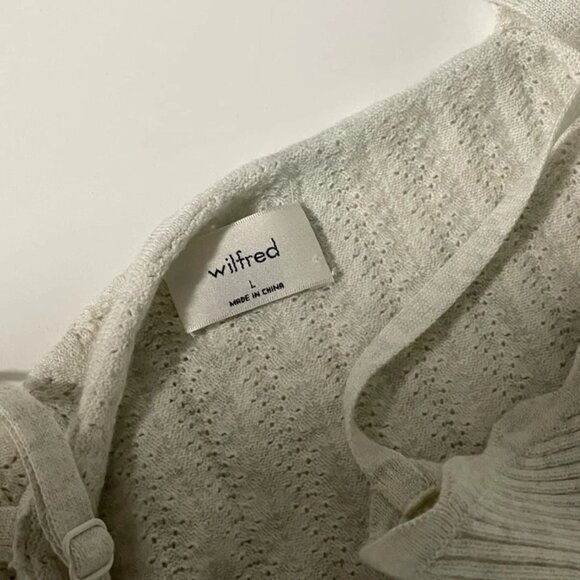 Wilfred soloist top Sweetheart knit tank top - beige - size large - Picture 3 of 3